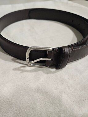 Essential Dark Brown/Antique Silver Belt
